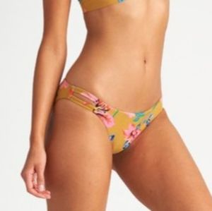 Billabong Beach Bazar Low Rider Full Coverage Floral Swim Bottoms Size XL
